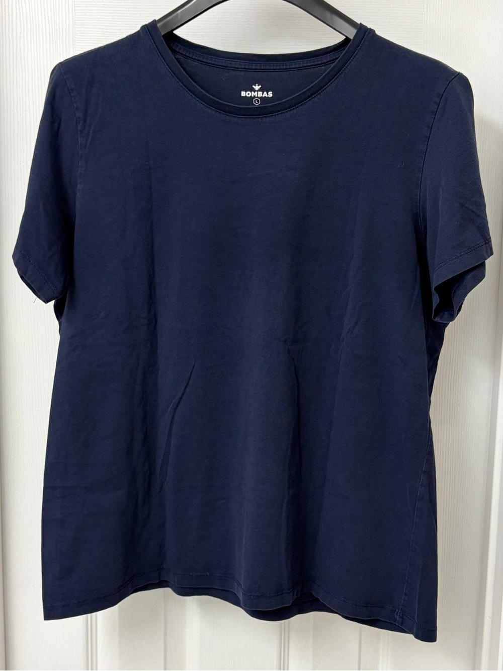 Bombas Navy Short Sleeve Crew Neck Tee 100% Cotton